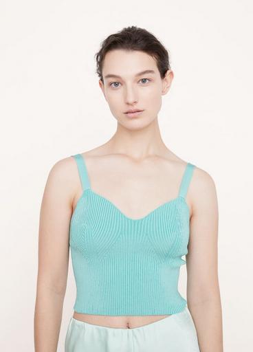 Ribbed Sweetheart Bralette Camisole image number 1