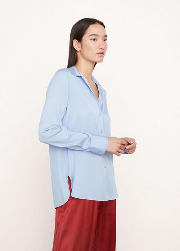 Silk Slim-Fitted Blouse image number 2