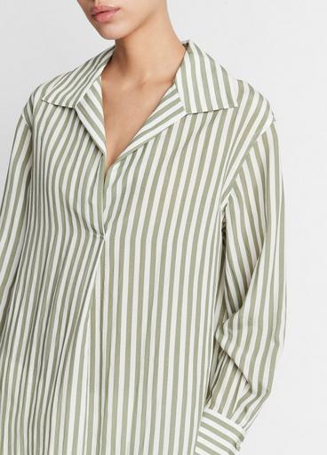Coastal Stripe Shaped-Collar Shirt image number 1