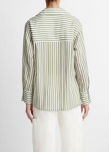 Coastal Stripe Shaped-Collar Shirt image number 3