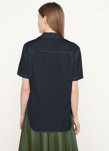 Linen Short Sleeve Camp Shirt image number 3