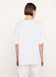 Easy Linen-Blend Split Neck T-Shirt image number 3