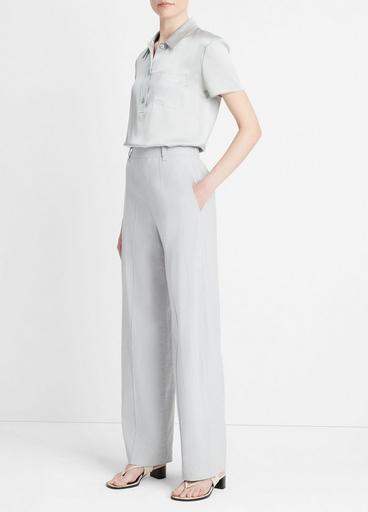 Linen-Blend High-Waist Pull-On Pant image number 2