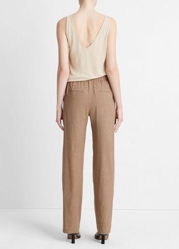 Linen-Blend High-Waist Pull-On Pant image number 3