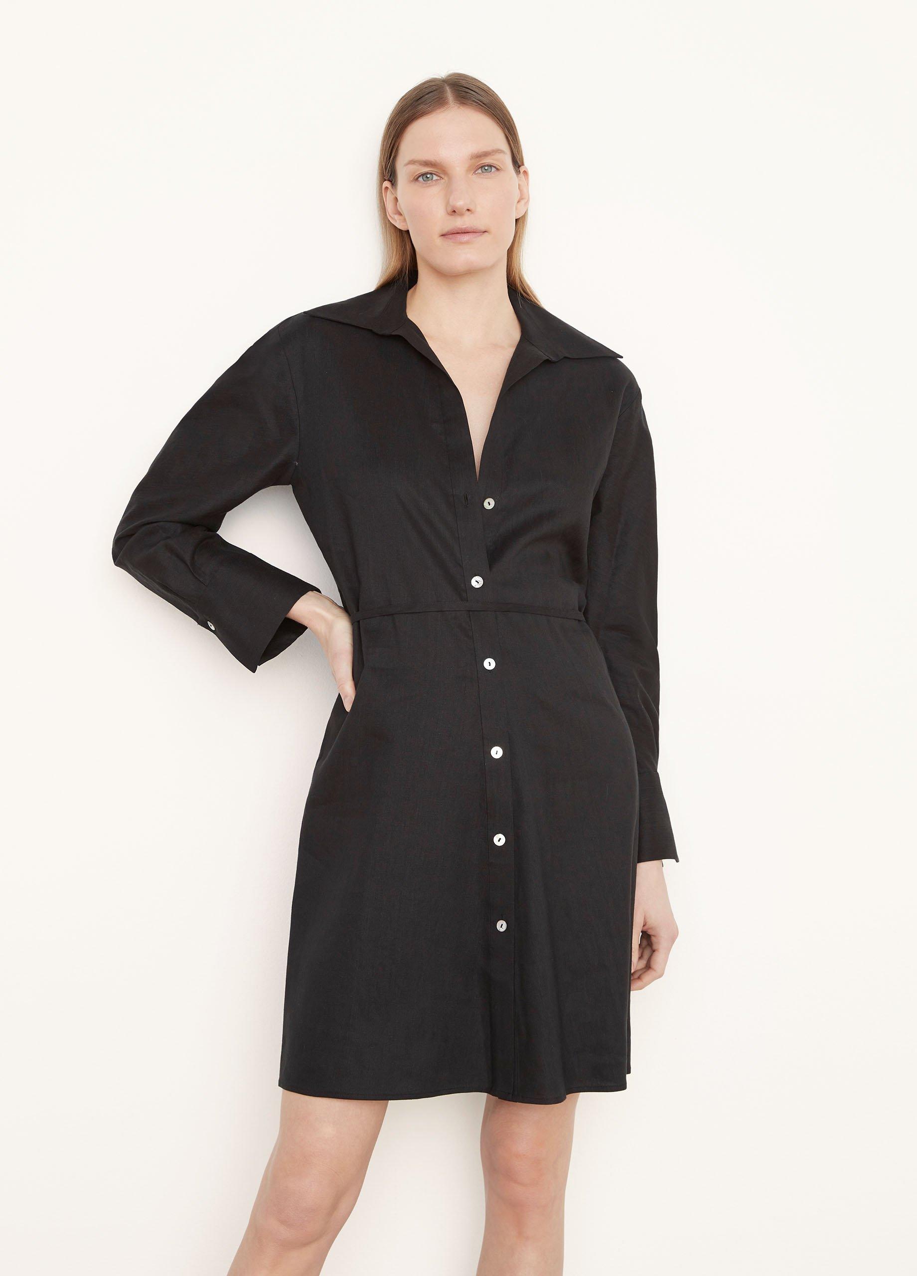 Tie-Back Shirt Dress