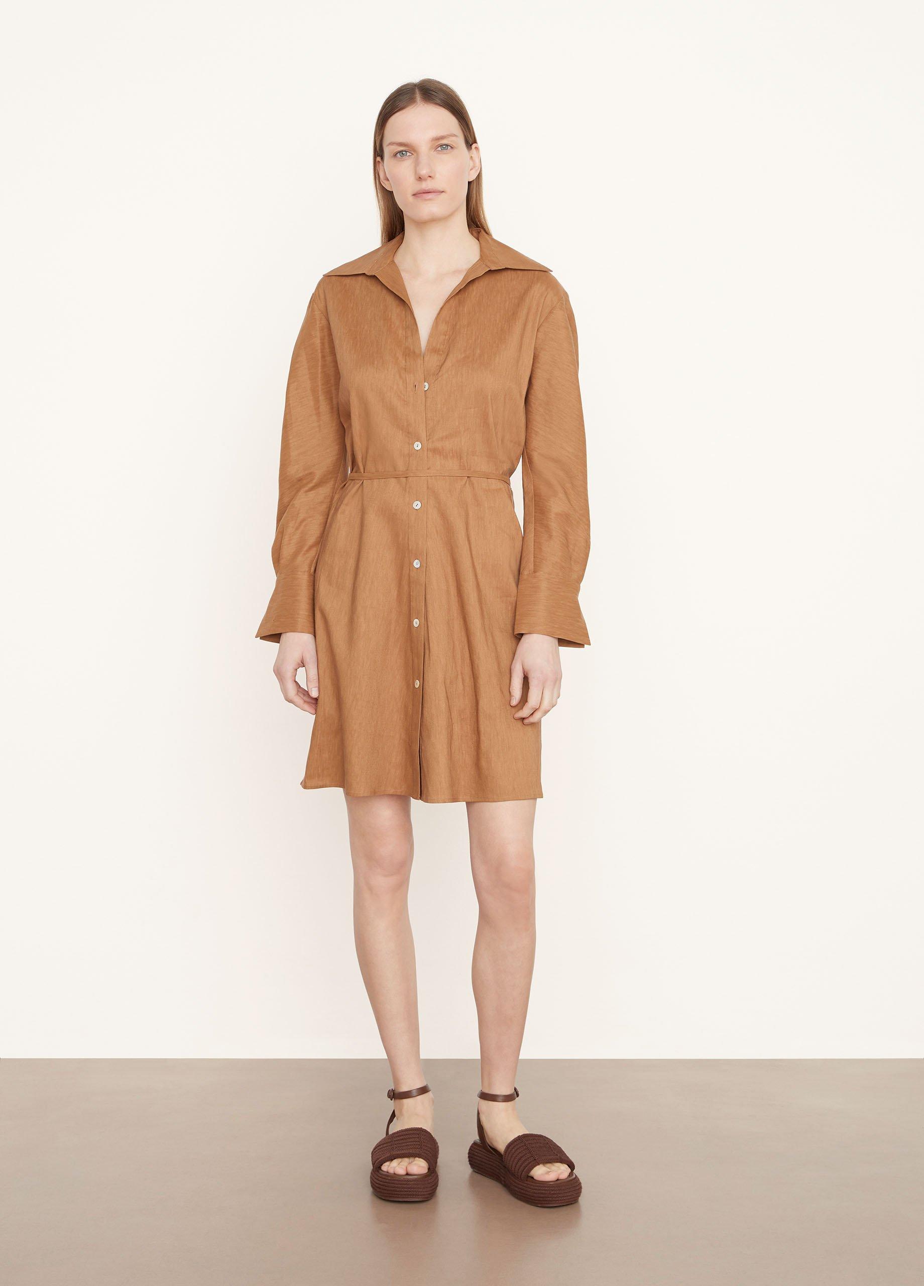Tie Up Shirt Dress