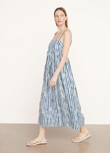 Painterly Stripe Ruched Dress image number 2