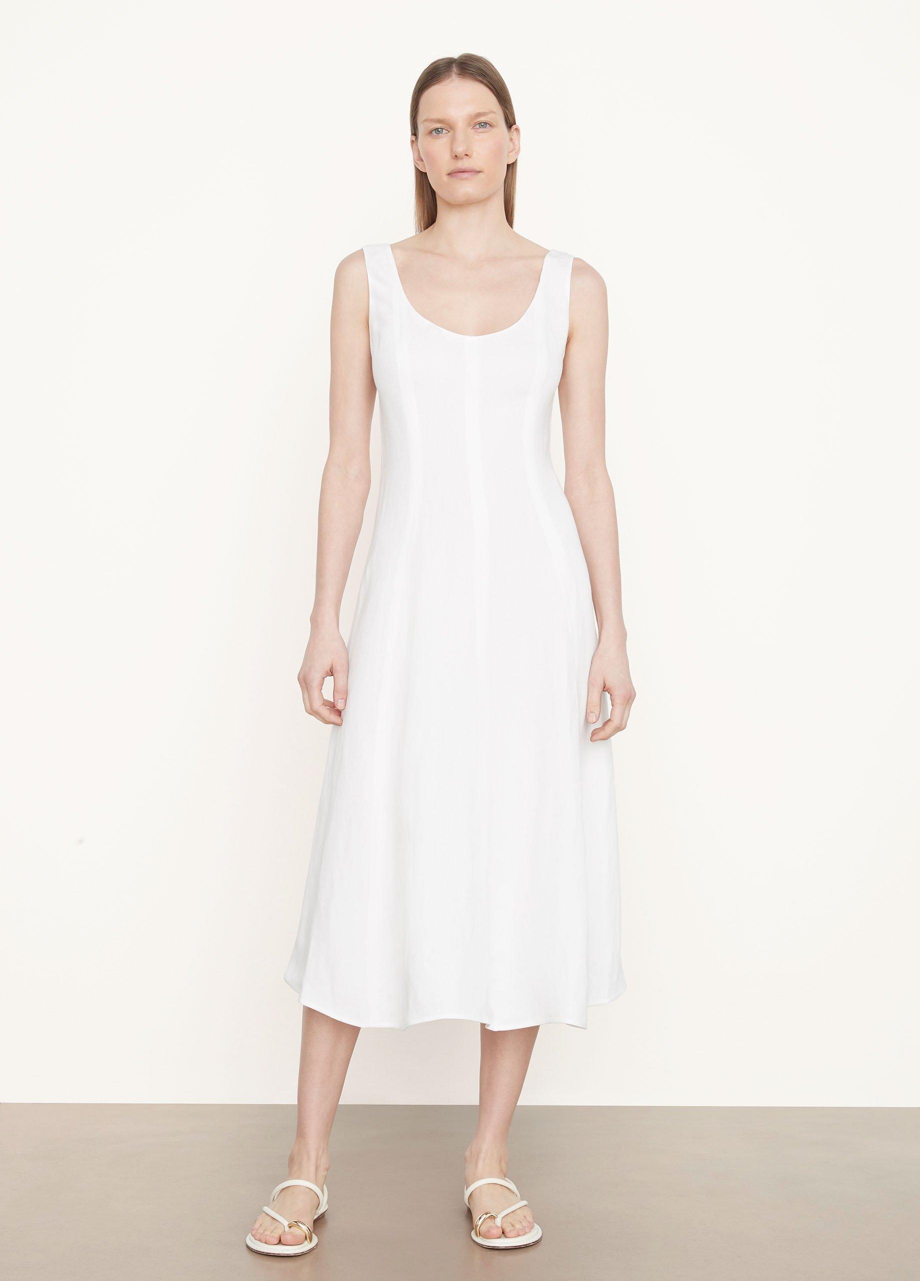 Paneled Scoop Neck Dress in Vince Products Women | Vince