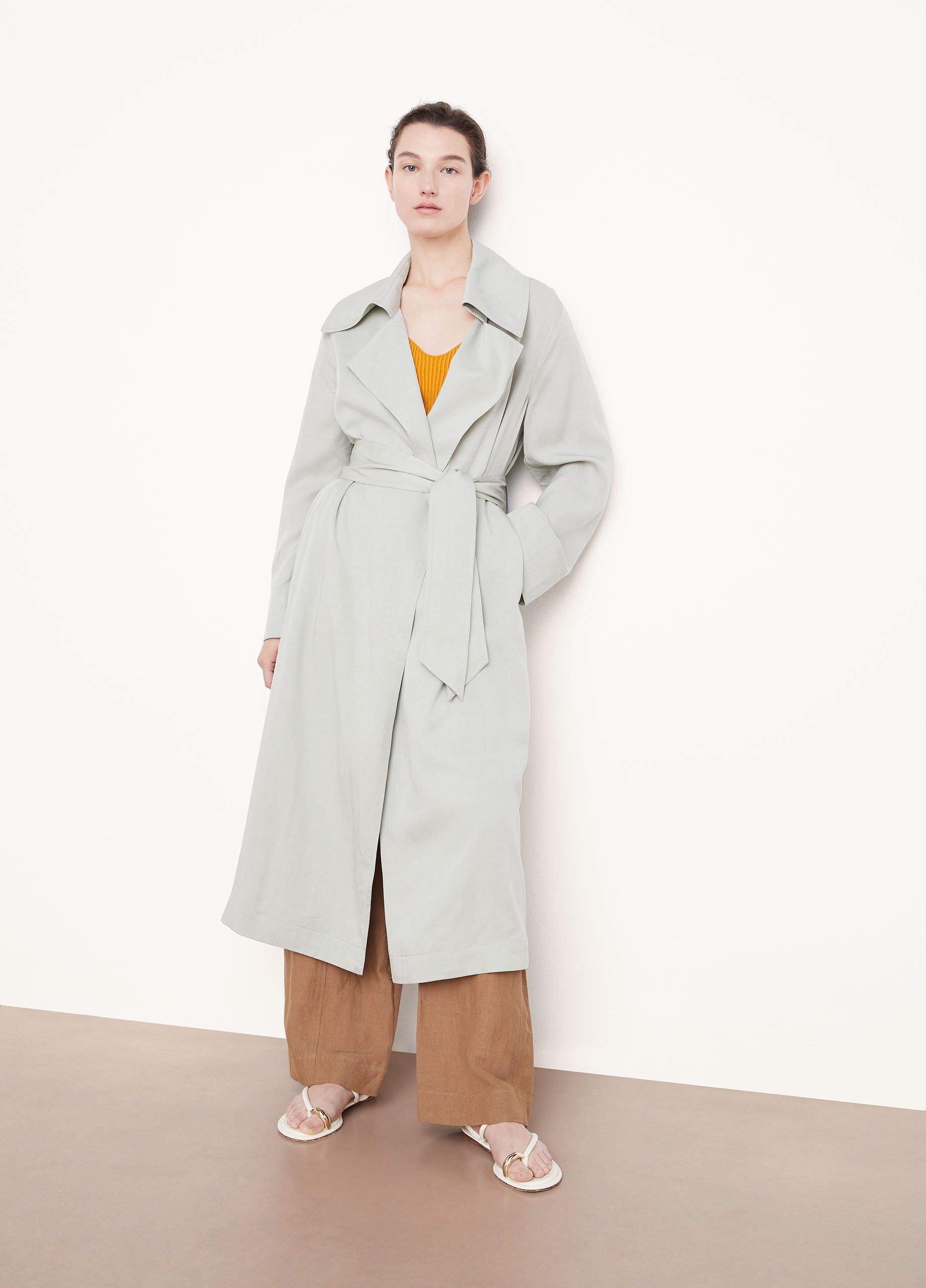 LOUIS VUITTON Trench Collar Sleeveless Coat 34 - Timeless Luxuries
