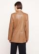 Straight-Fit Leather Blazer image number 3