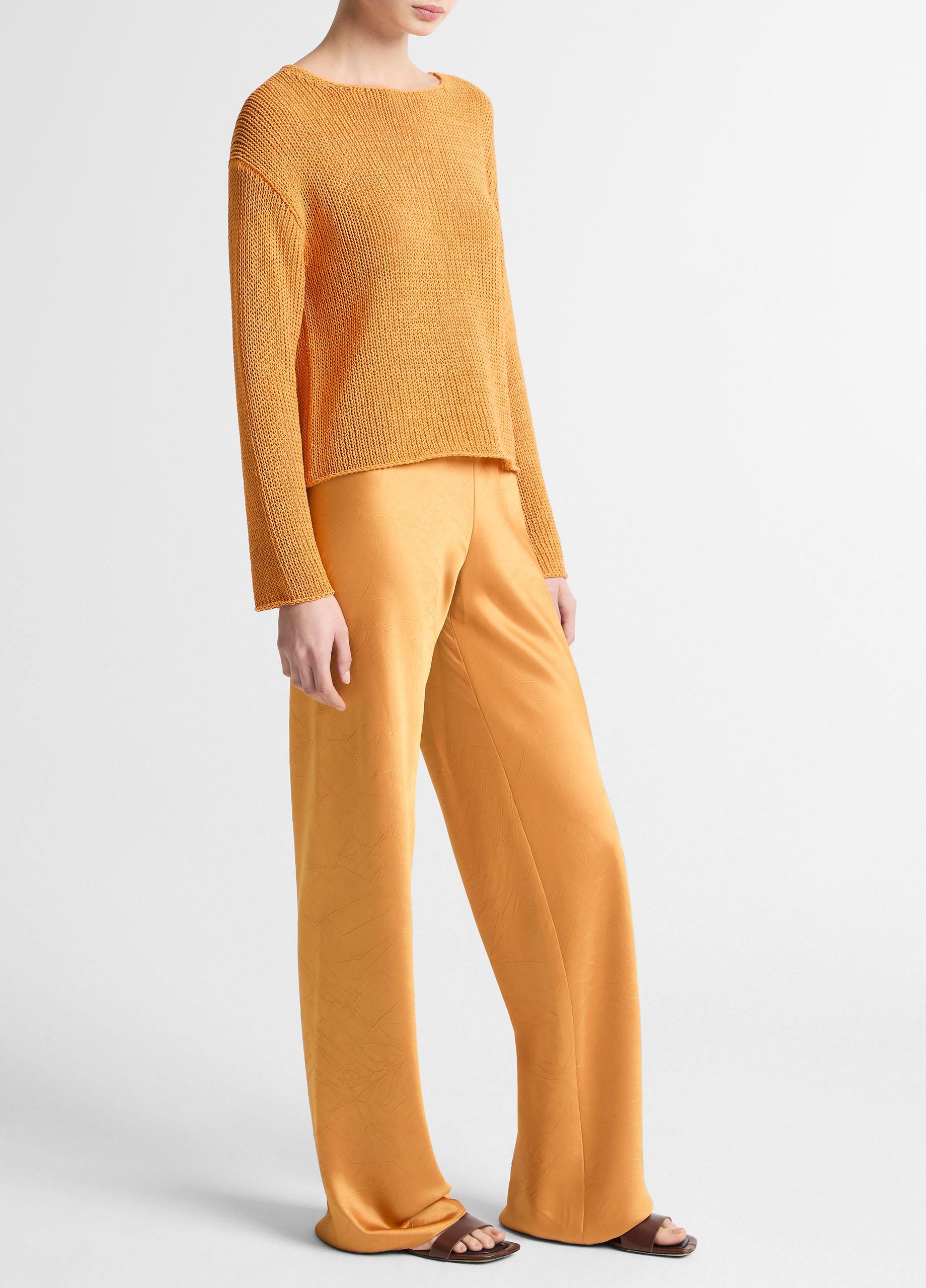 Colette High-Rise Crushed Satin Bias Pant image number 1