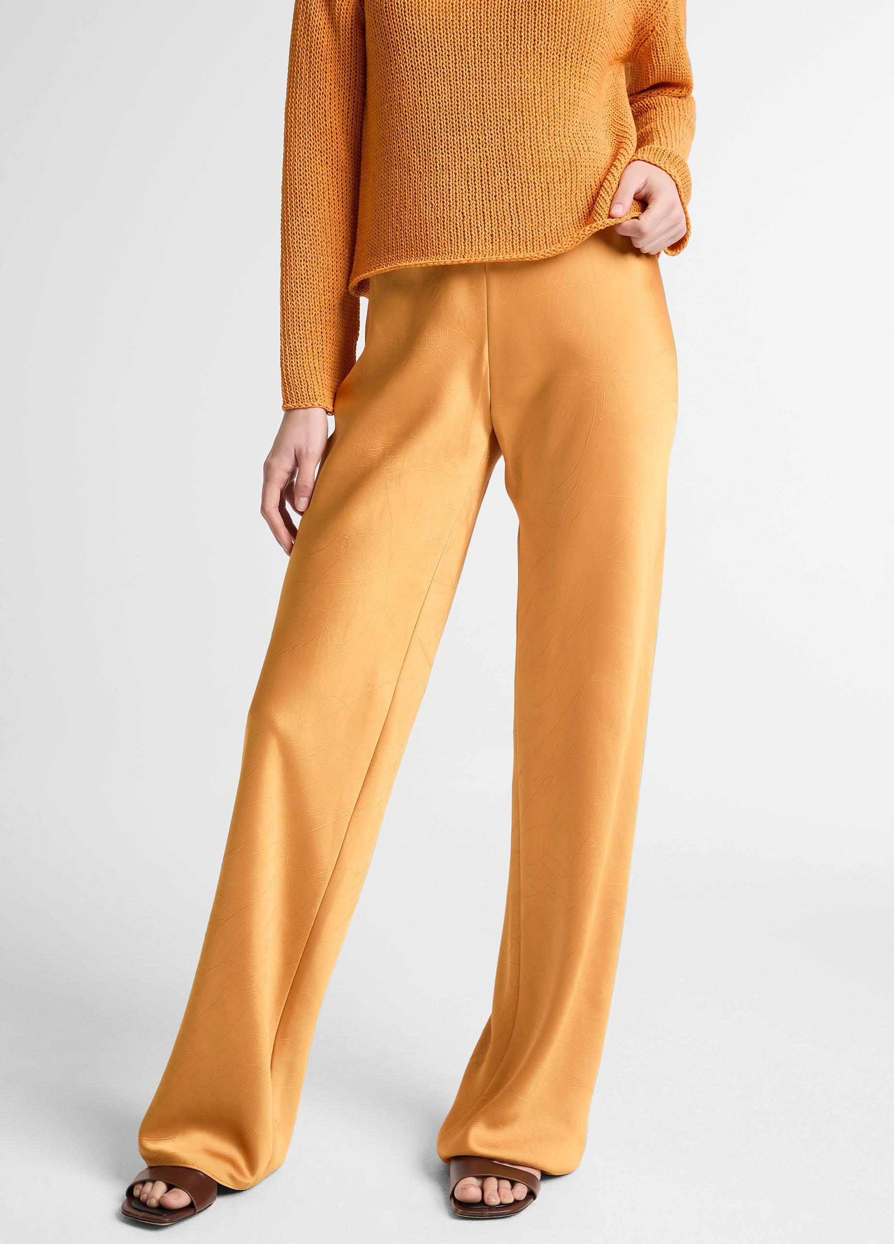 Colette High-Rise Crushed Satin Bias Pant image number 3