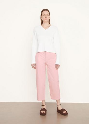 Washed Cotton Crop Pant image number 0
