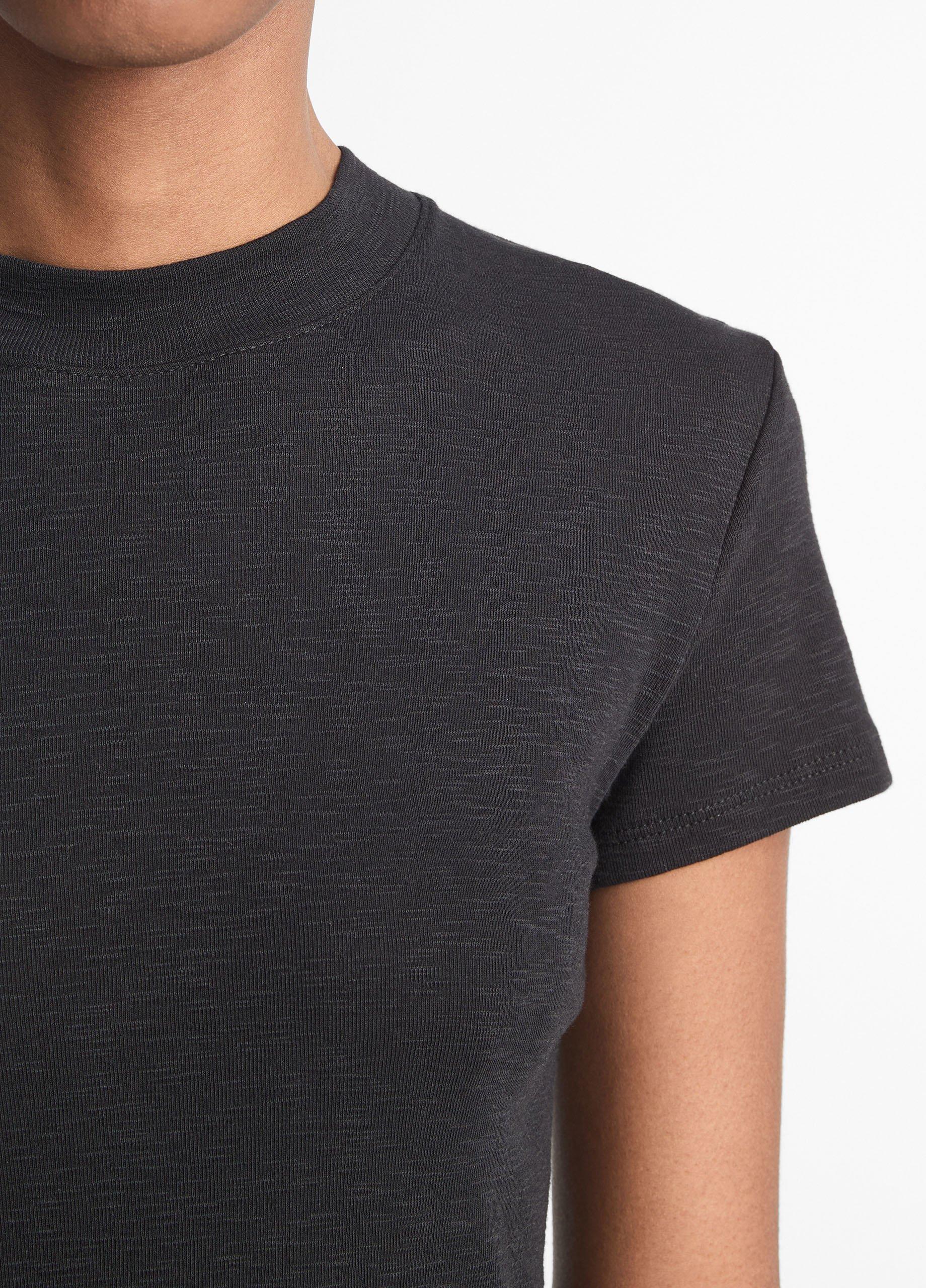 Cotton-Blend Cap-Sleeve T-Shirt in Shirts & Tees | Vince