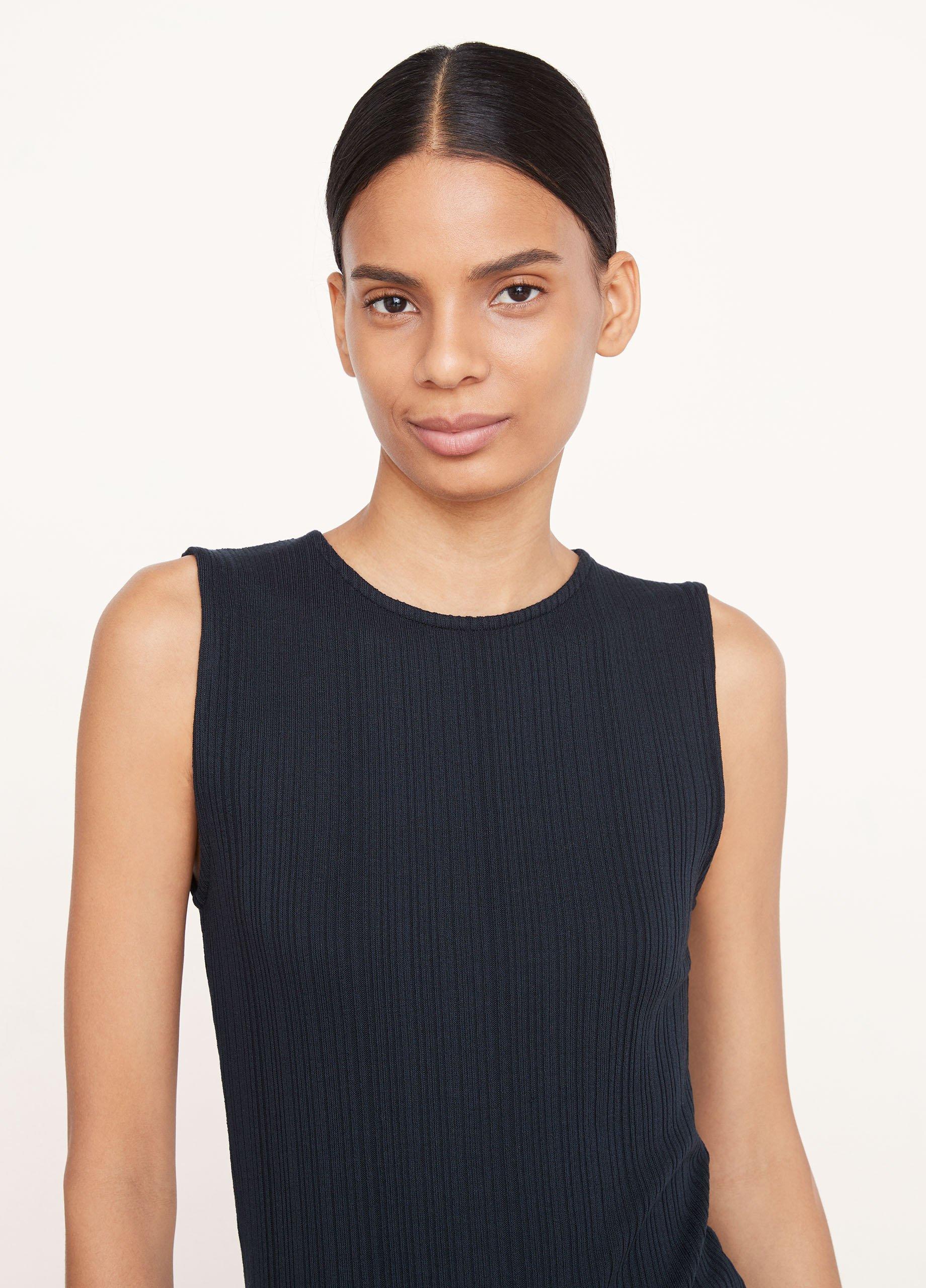 Vince rib trim clearance dress