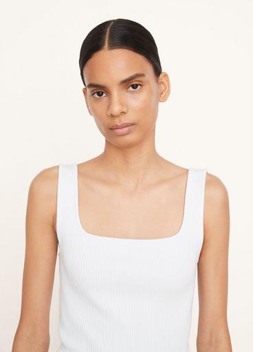 Ribbed Square-Neck Tank image number 1