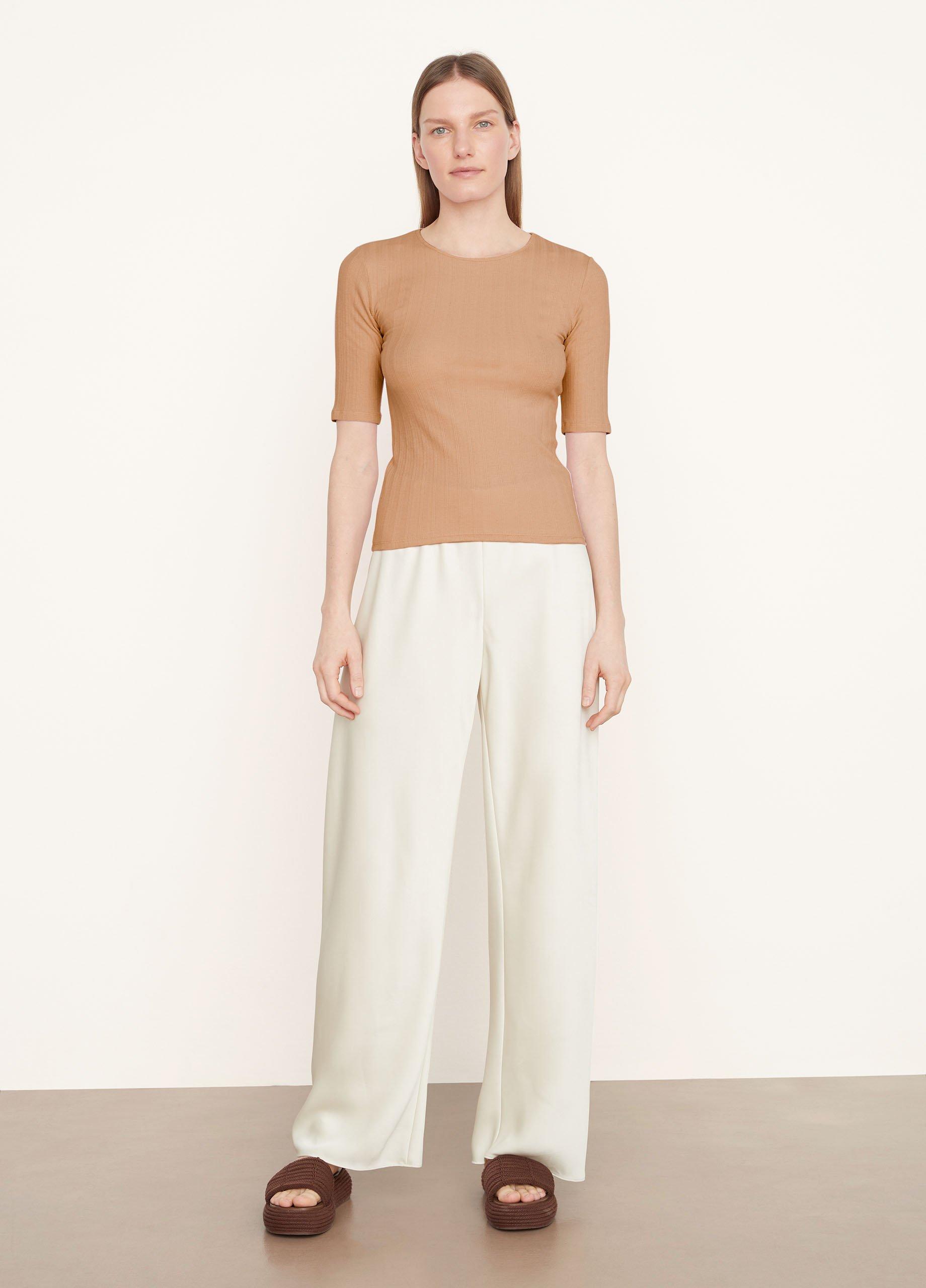 Elbow Sleeve Crew Neck T-Shirt image number 0