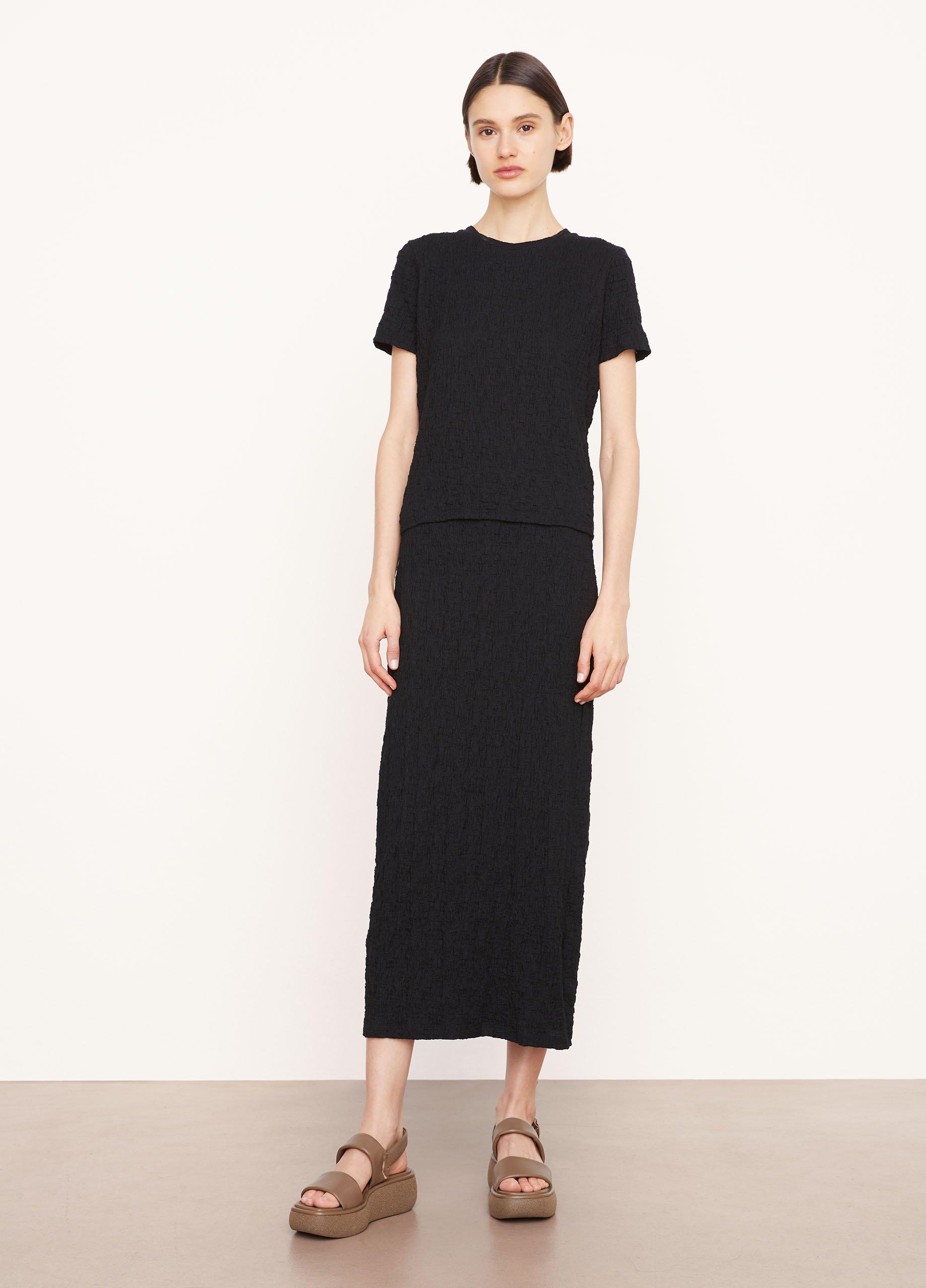 Smocked Cotton-Blend Shrunken T-Shirt image number 0