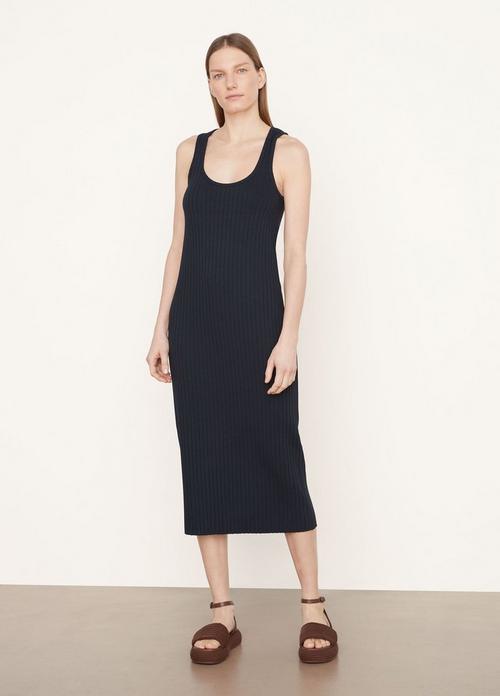 Rib Scoop Neck Dress