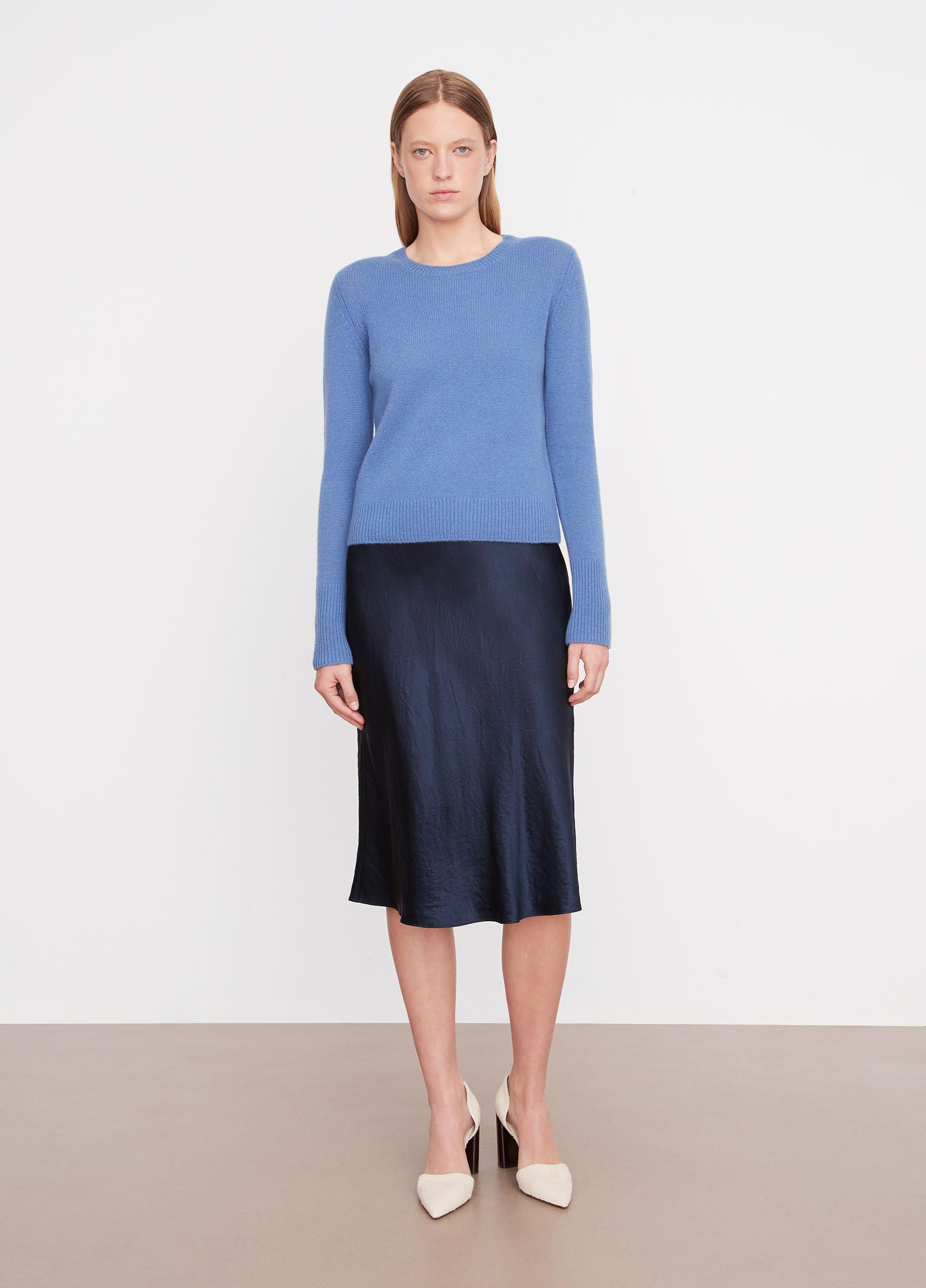 Cashmere Classic Crew Neck Sweater in Vince Products Women | Vince