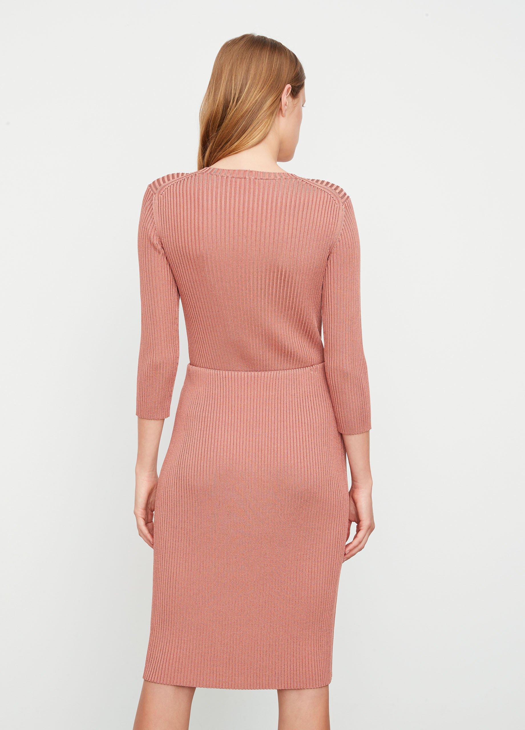 Ribbed Knee-Length Skirt in Dresses & Skirts | Vince