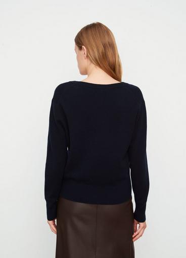Wool-Blend V-Neck Sweater image number 3