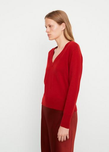 Wool-Blend V-Neck Sweater image number 2