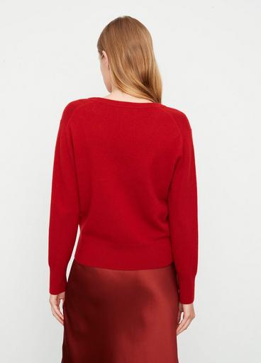 Wool-Blend V-Neck Sweater image number 3