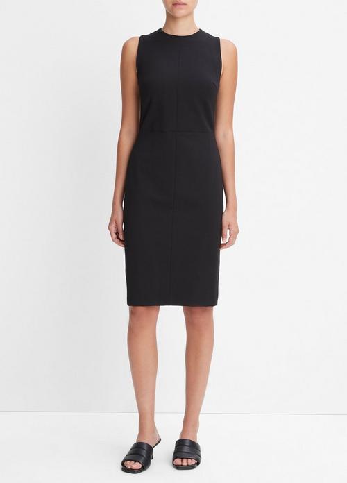 Seamed-Front Sheath Dress