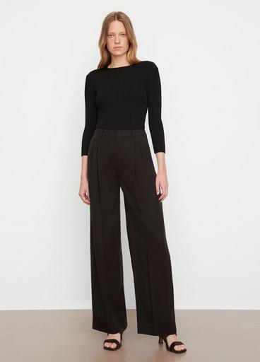 Drop-Waist Pleated Trouser image number 0