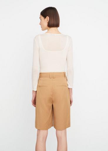 High-Waist Pleated-Front Short image number 3