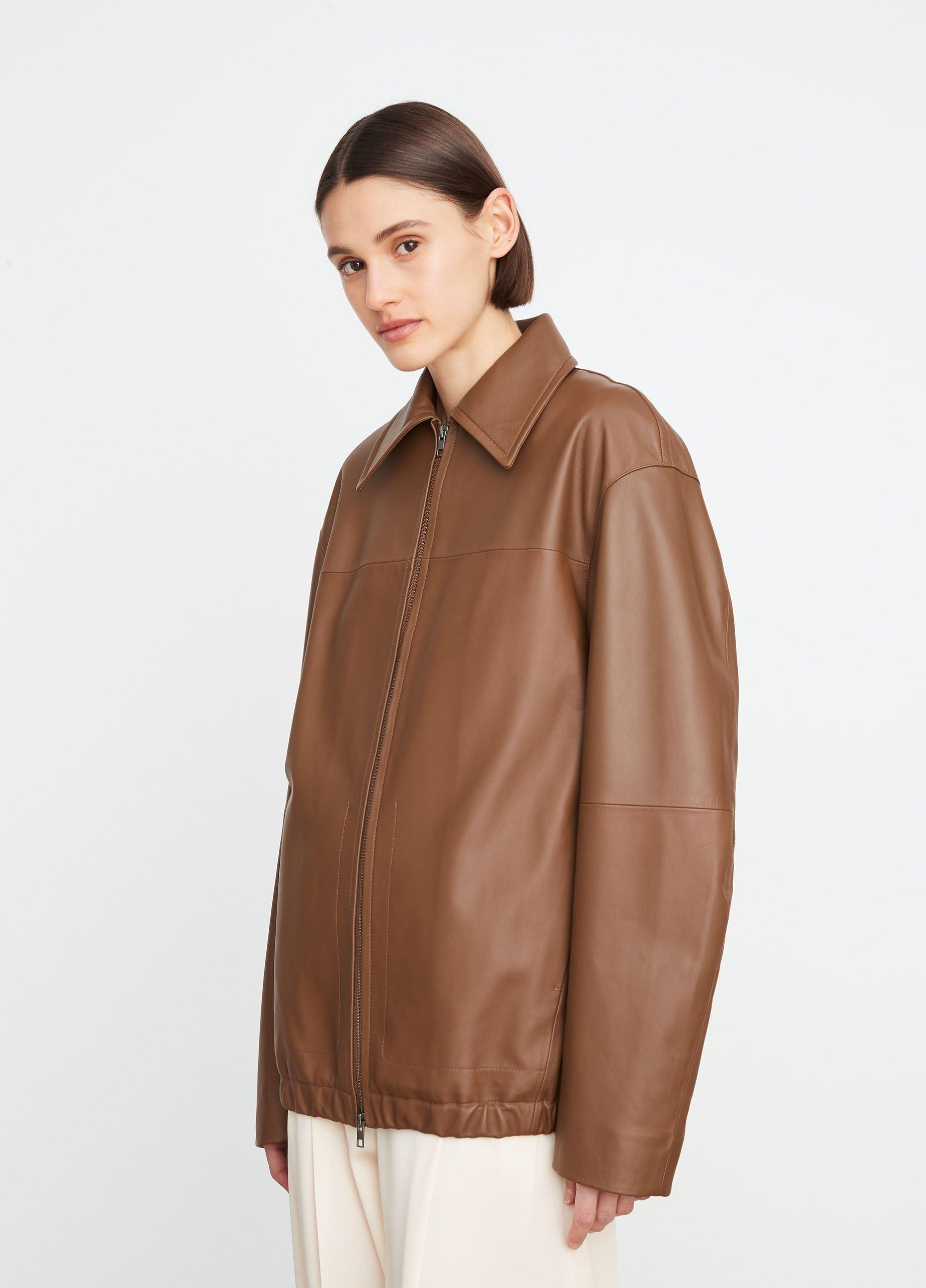 Vince on sale leather bomber