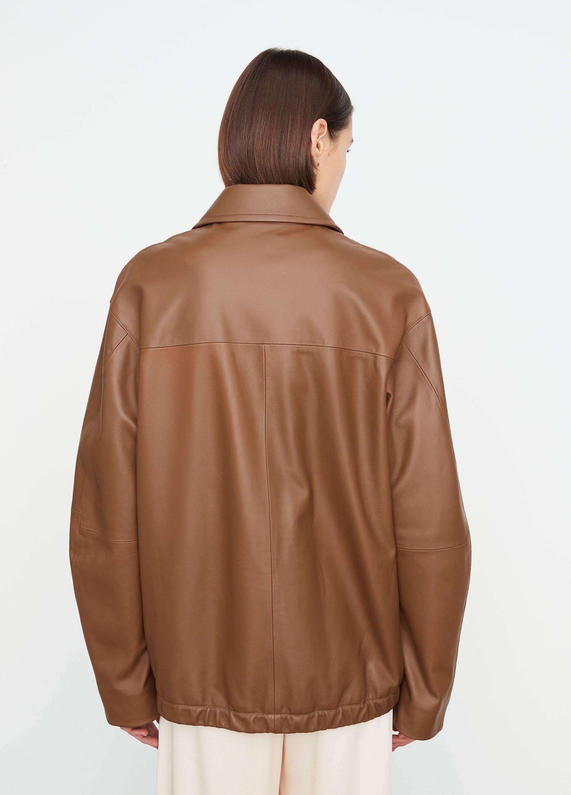 Vince hot sale leather bomber