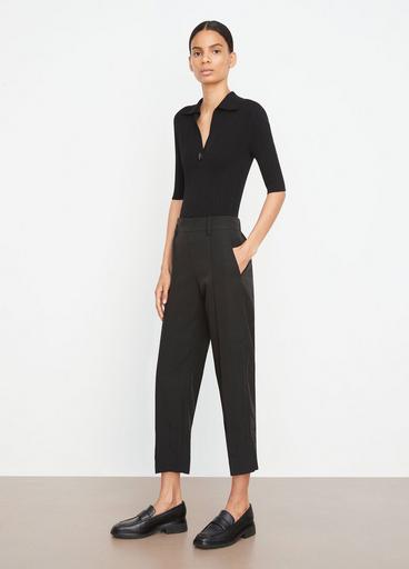 Mid-Rise Pleated Pull-On Pant in Pants & Shorts | Vince
