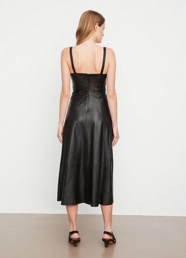 Square-Neck Leather Dress image number 3