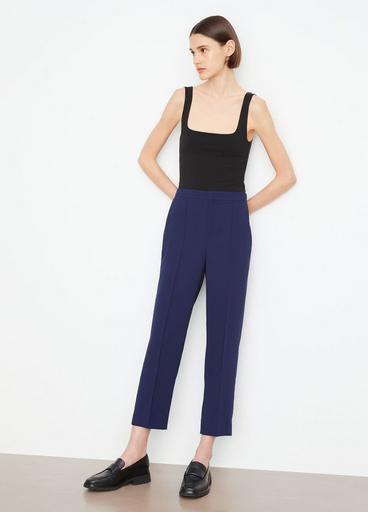 Mid-Rise Pintuck Straight-Leg Pant image number 1