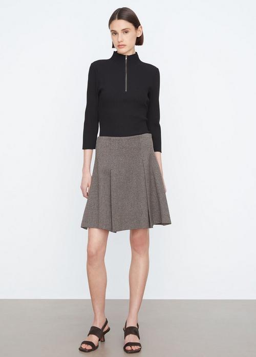 Pleated Short Skirt