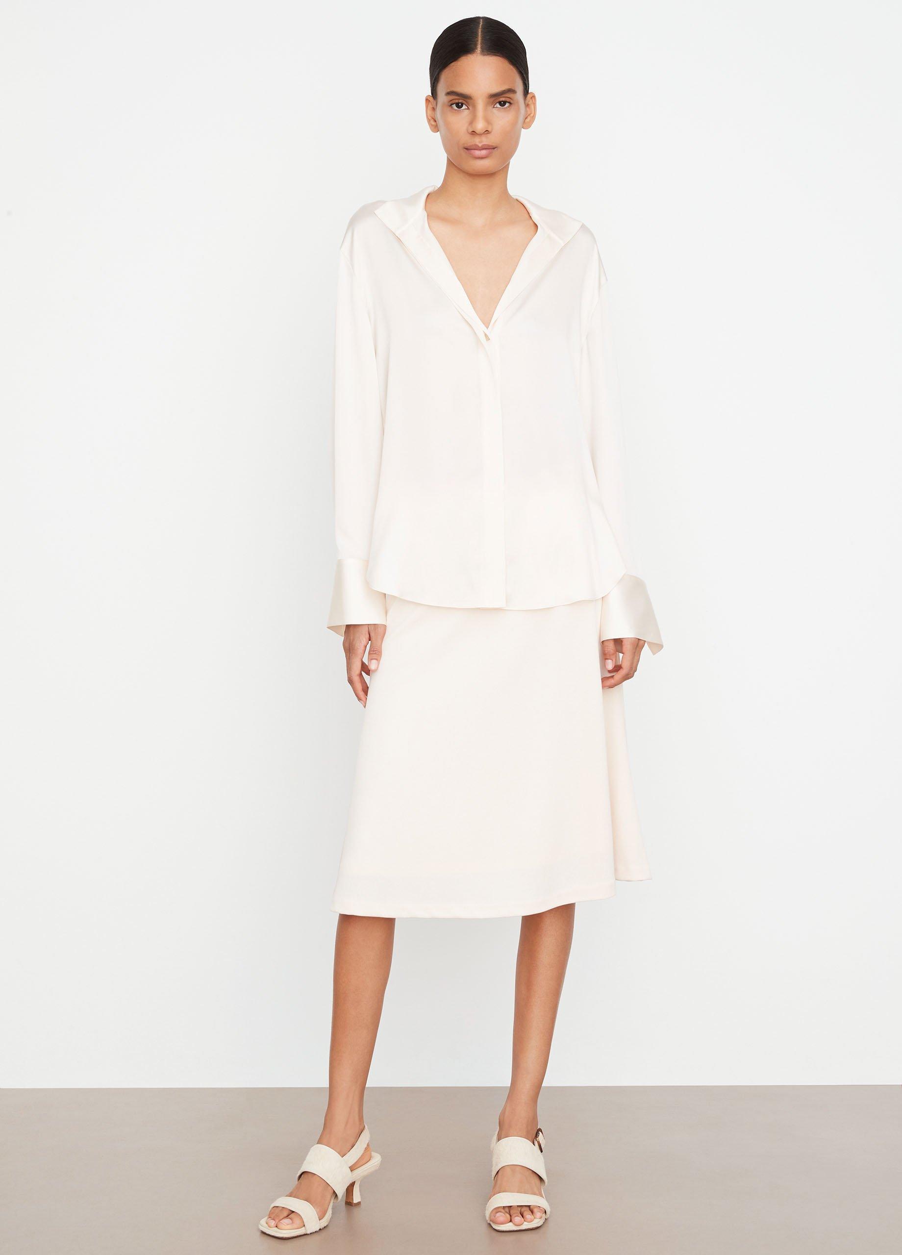 Silk Long-Sleeve Blouse image number 0