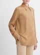 Easy Silk-Blend Long-Sleeve Button-Front Blouse image number 2