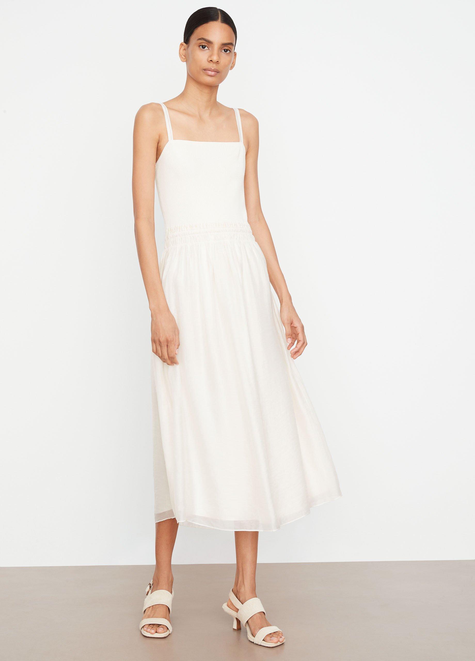 white camisole dress Seamless Cami Slip rac trim and sleeveless silhouette BLOCH Ladies Mirella Camisole Dress,