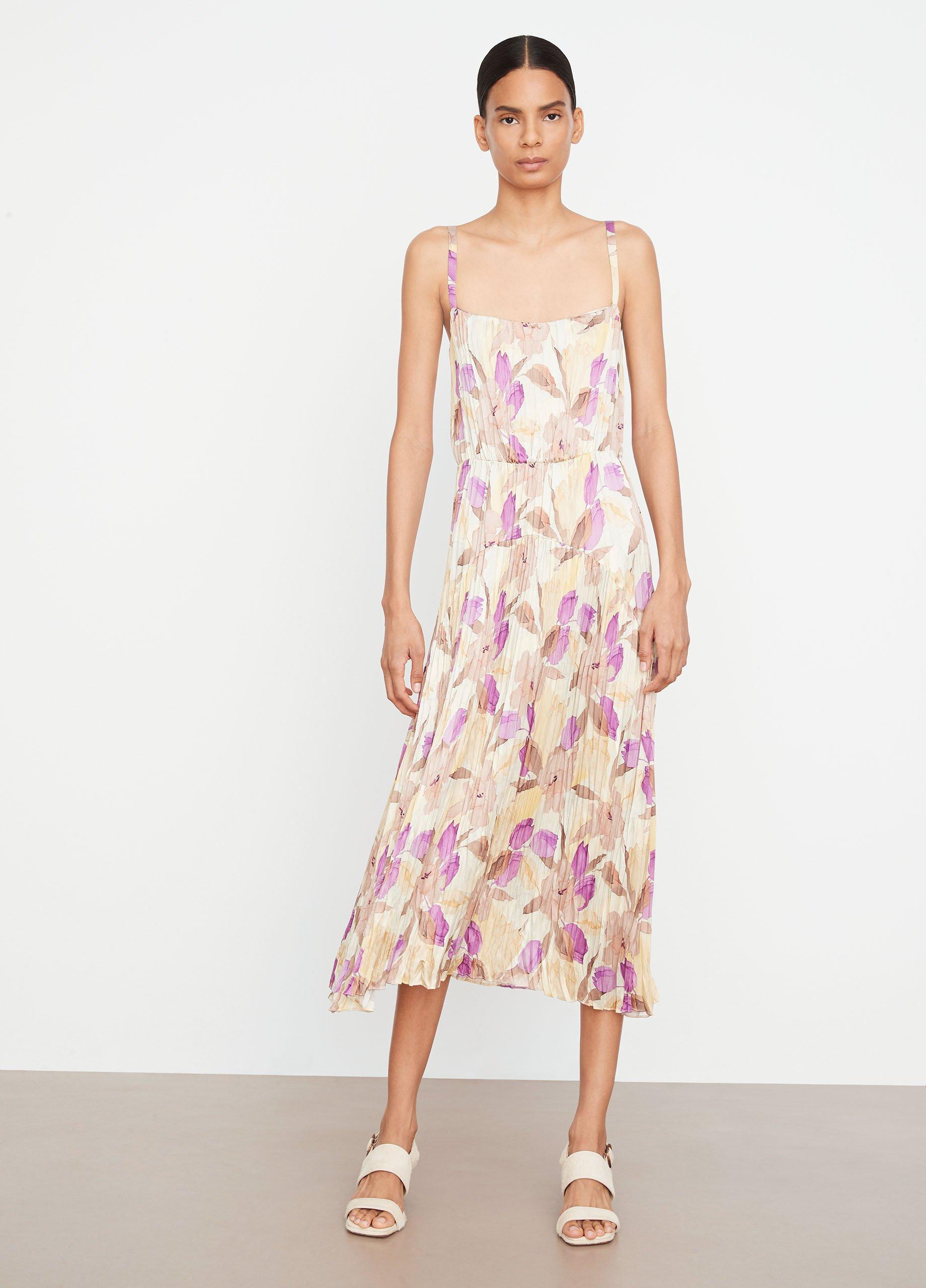 Nouveau Magnolia Crushed-Satin Camisole Dress image number 0