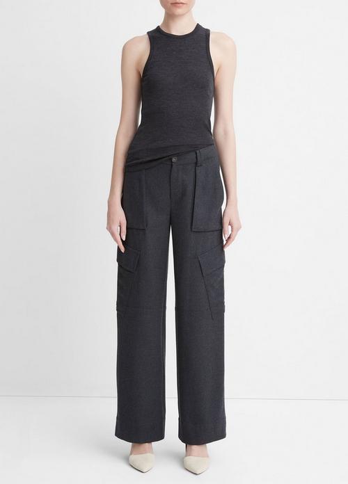 Wool High-Neck Tank