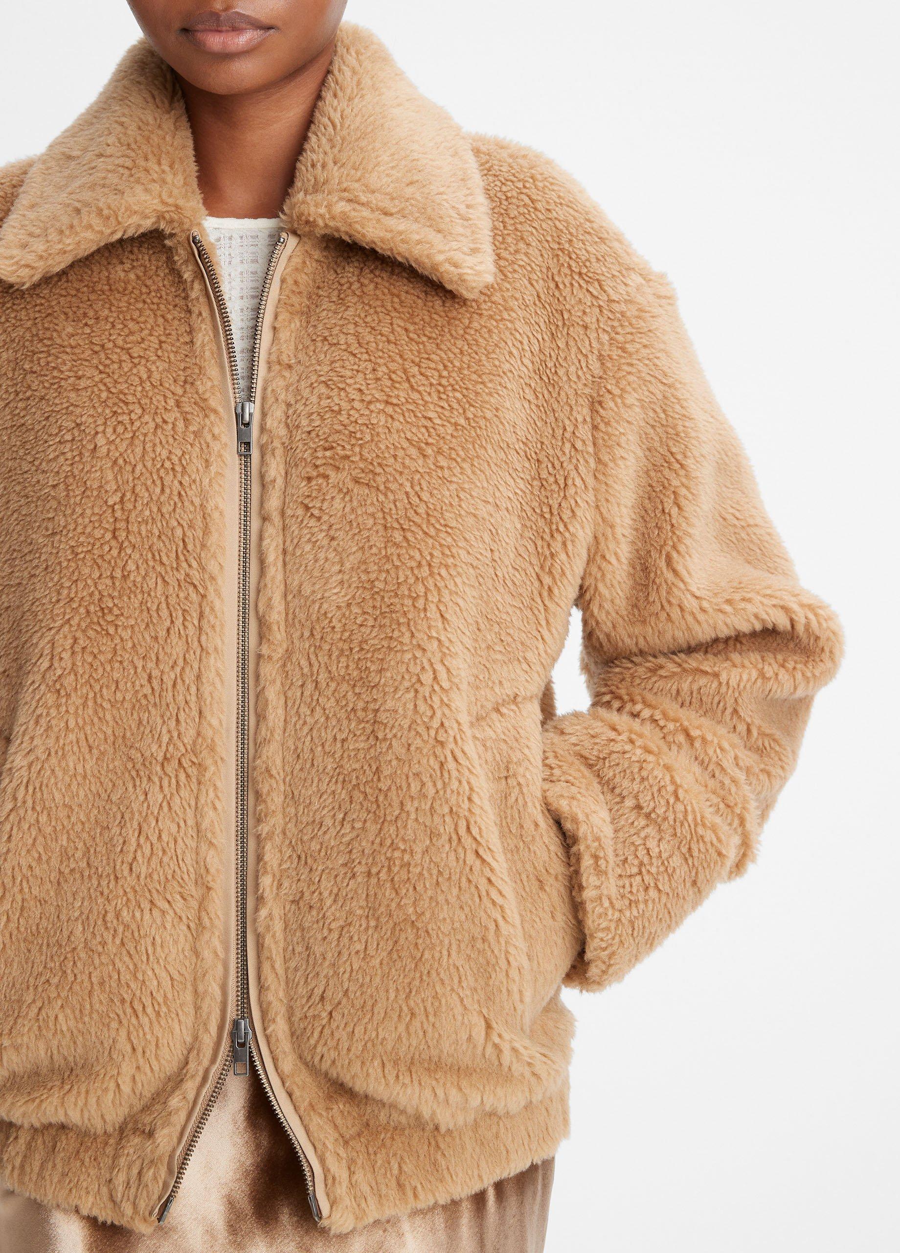 Faux-Shearling Bomber Jacket in Jackets | Vince