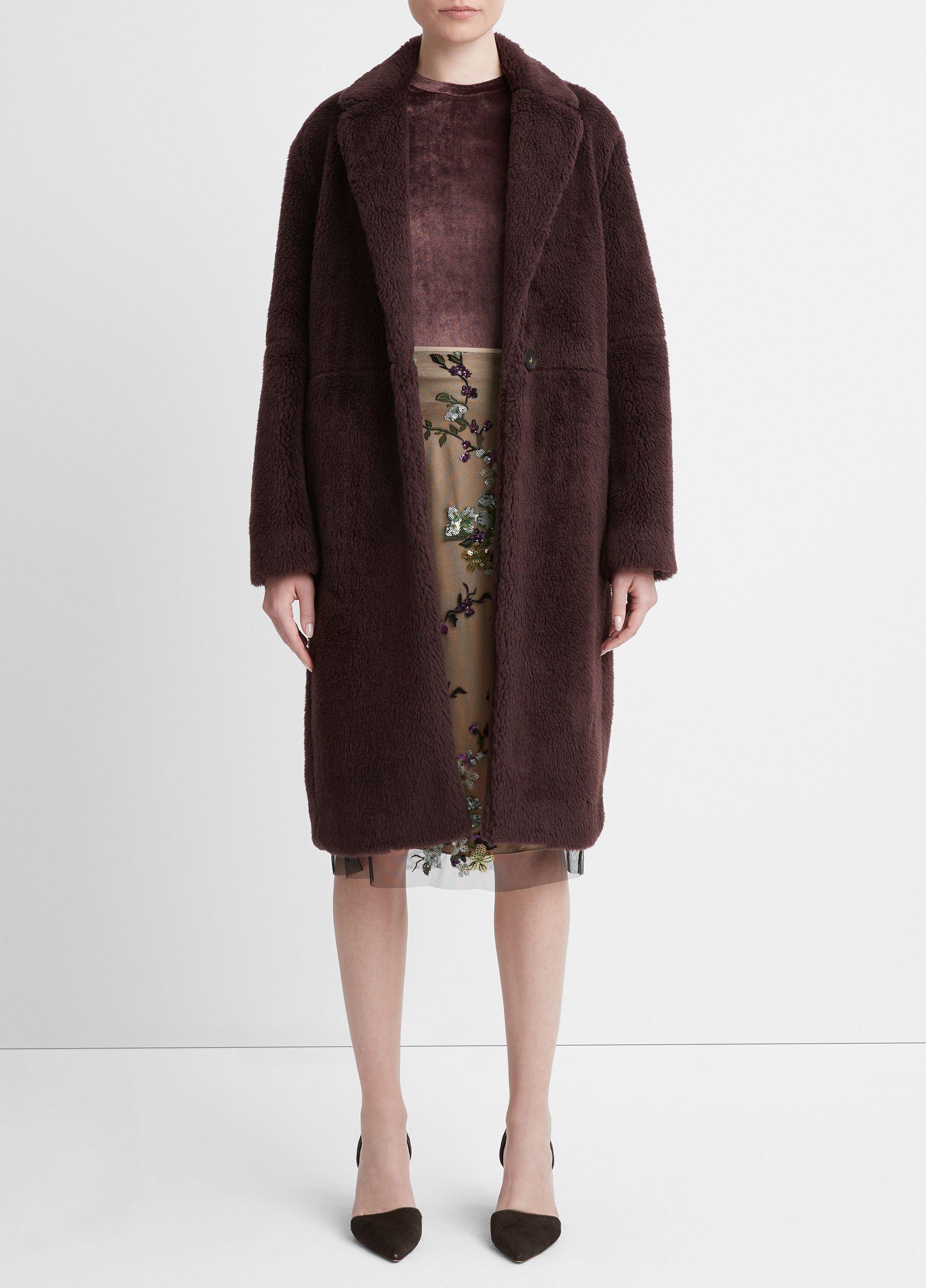 Vince Faux Shearling Coat