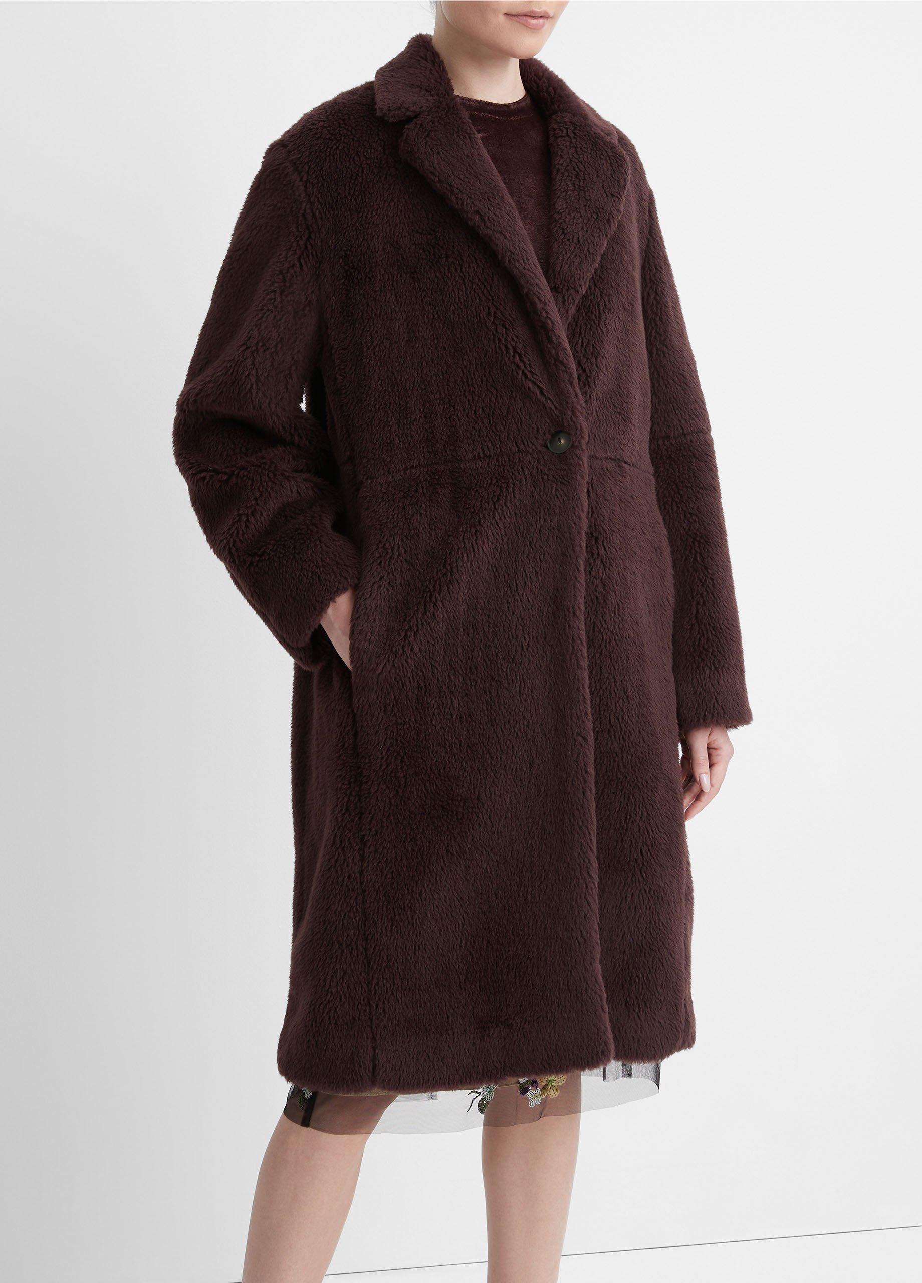 FAUX SHEARLING COAT