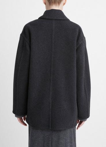 Fine Wool-Blend Car Coat in Jackets & Outerwear | Vince