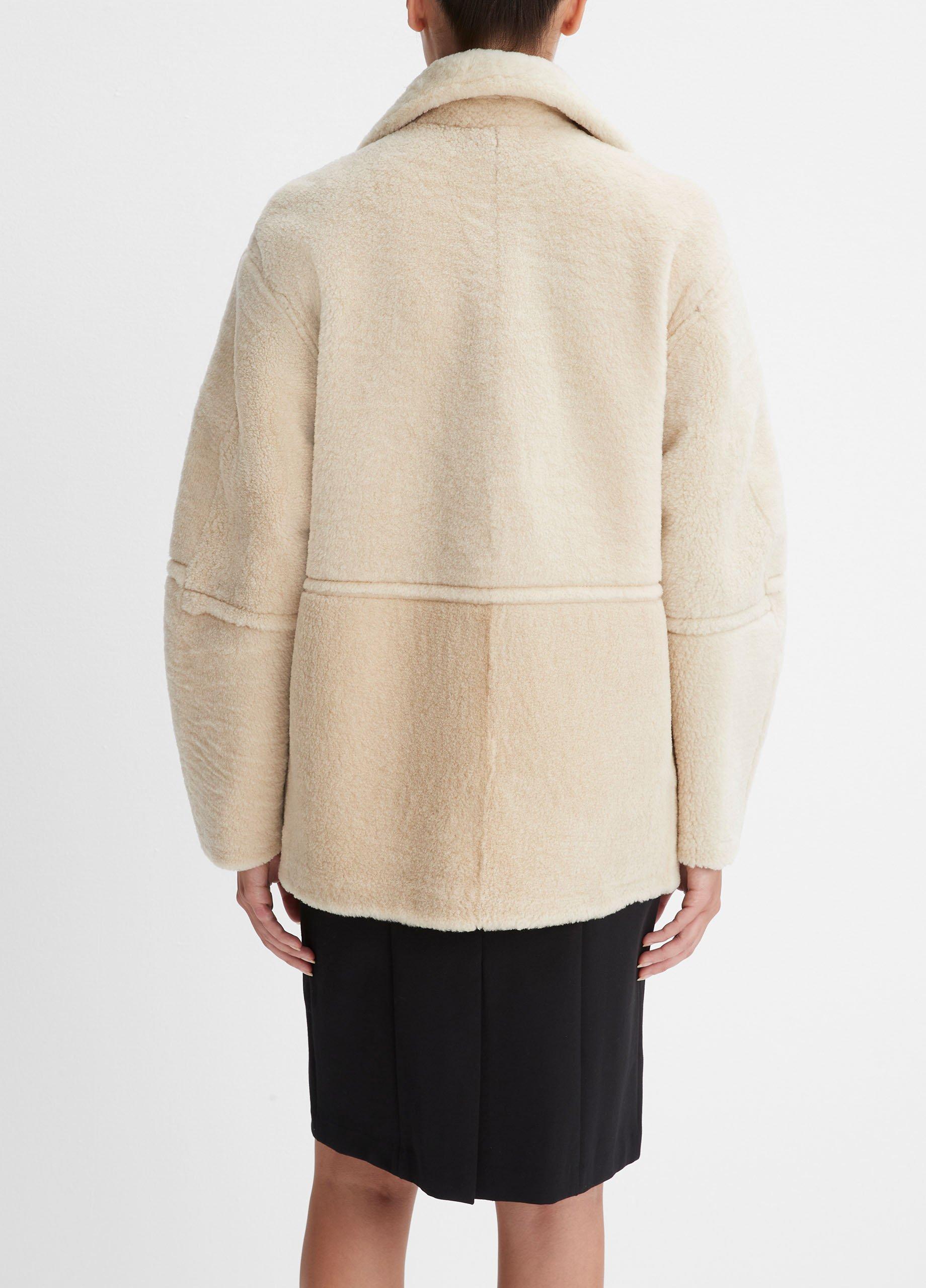 Vince shearling outlet coat womens