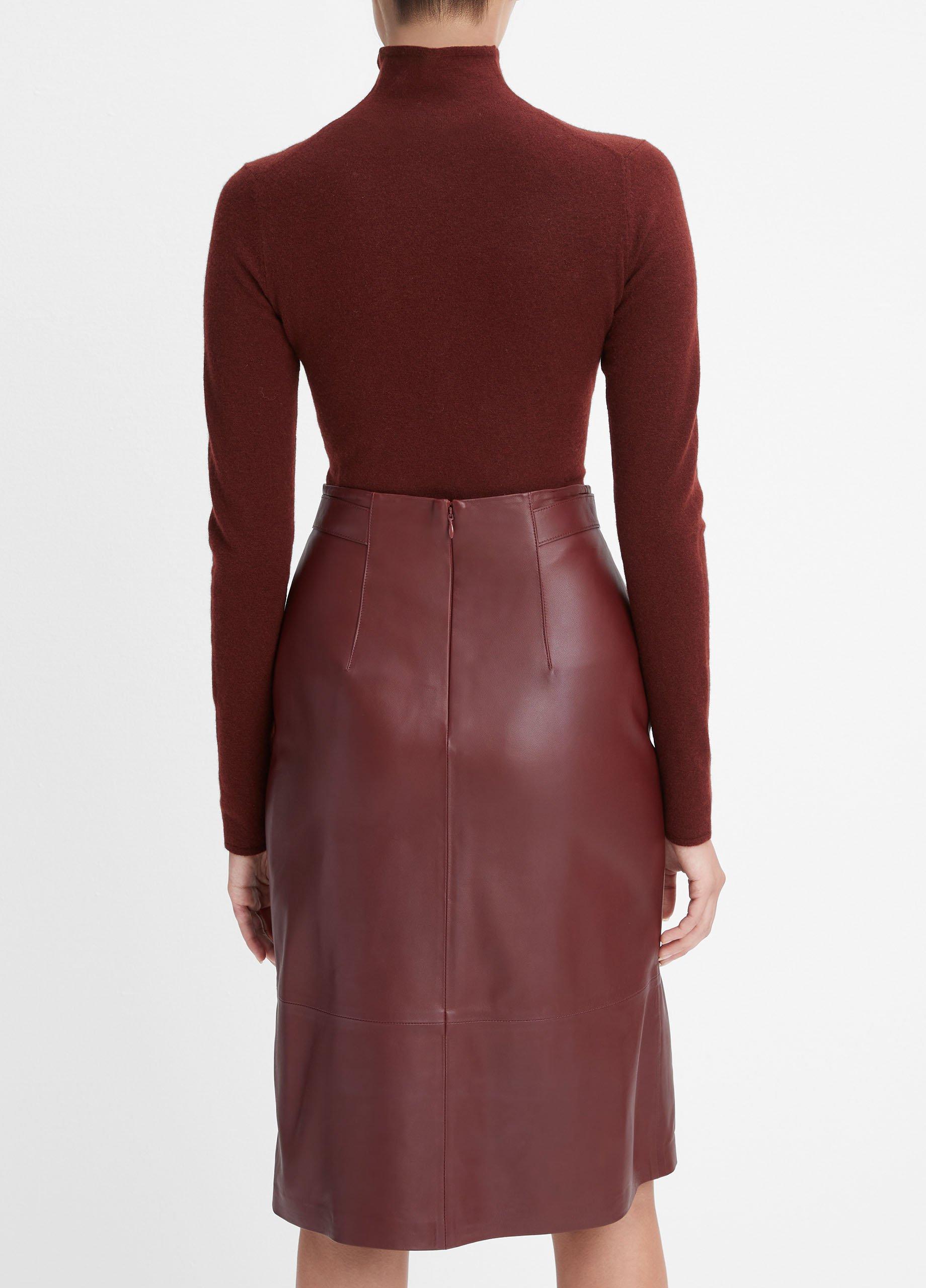 Tailored Leather Skirt