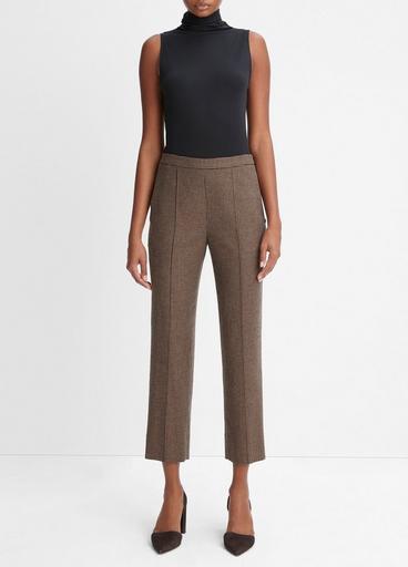 Houndstooth Mid-Rise Pant in Pants & Shorts | Vince