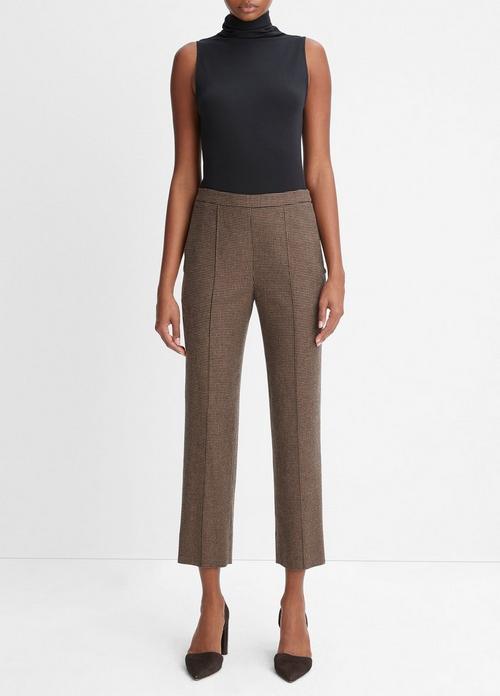 Houndstooth Mid-Rise Pant
